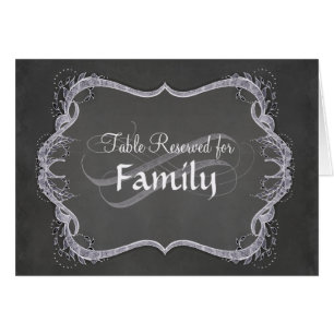 Tischnummern - Tafel-typografischer Blatt-Strudel