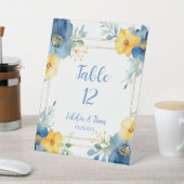 Tischnummern zum Hochzeitsauftakt Sockelschild (In SItu)