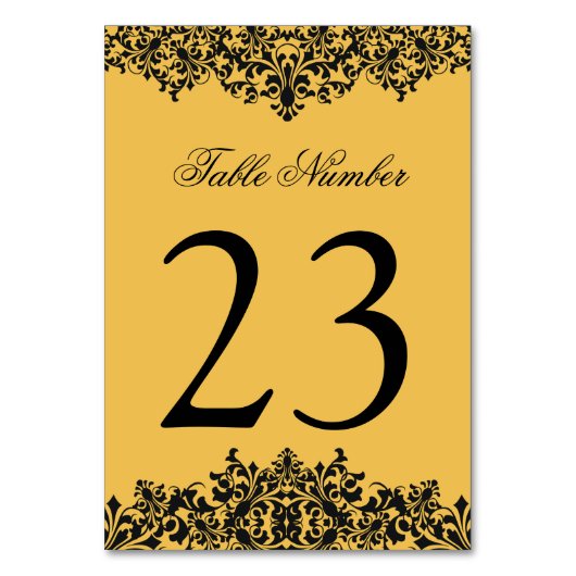 Tischnummern zur Hintergrundfarbe ändern (Vorderseite)