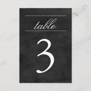 Tischnummernkarte   Schiefertafel Einladung