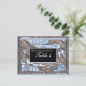 Tischnummernkarte Utopia Postkarte (Stehend Vorderseite)