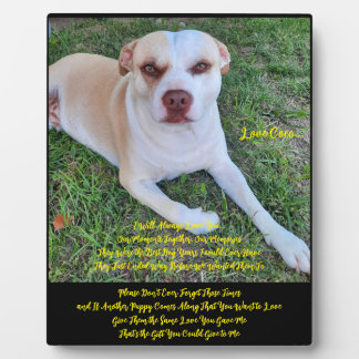 Tischplaque mit Staffelei Fotoplatte