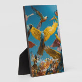 Tischplaquette mit Staffelei Fotoplatte (Seite)