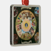 Tischplatte der sieben tödlichen Sünden Silbernes Ornament (Rechts)