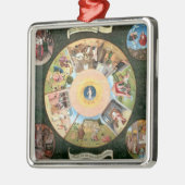 Tischplatte der sieben tödlichen Sünden Silbernes Ornament (Links)