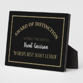 Tischplatte Plaque mit dem weltbesten Pfadfinderfü Fotoplatte (Seite)