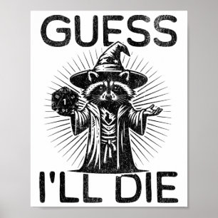 Tischplatten-Rpg-Gaming-Rolle-Playing-Shirt Ich we Poster