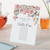 Tischplattentabelle in Florals der Liebe Sockelschild (In Situ)