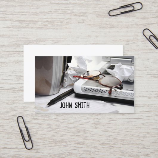 TischplattenVisitenkarte Visitenkarte (Vorderseite/Rückseite Beispiel)