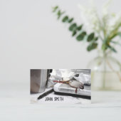 TischplattenVisitenkarte Visitenkarte (Stehend Vorderseite)