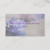 Tischplatzierung Platzkarte (Rückseite)