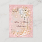 Tischplatzierungskarte Jahrgang Hochzeit Platzkarte (Rückseite)