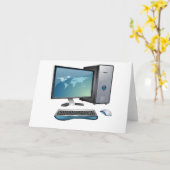 Tischrechner-Gruß-Karten Karte (Gelbe Blume)