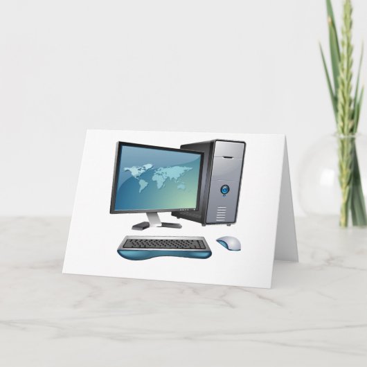 Tischrechner-Gruß-Karten Karte (Vorderseite)