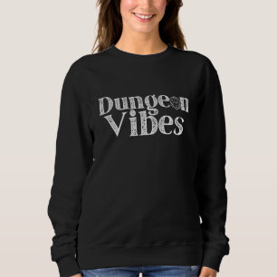 Tischrollenspiel-Spieler Dungeon-Atmosphäre mit D2 Sweatshirt