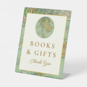 Tischschild für ReiseBaby-Duschbücher Sockelschild (Vorderseite)