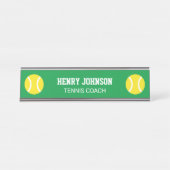 Tischschild für Tennistrainer Schreibtischnamensplakette (Vorderseite )