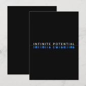Tischschild 'Infinite Potential Glitch' (Vorne/Hinten)