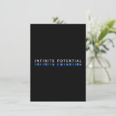 Tischschild 'Infinite Potential Glitch' (Stehend Vorderseite)