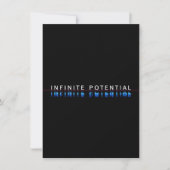 Tischschild 'Infinite Potential Glitch' (Vorderseite)