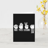 Tischschnitzereien mit Schere aus Papier mit Stick Karte (Gelbe Blume)