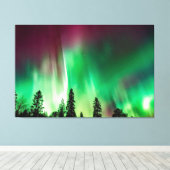 Tischset Aurora borealis Leinwanddruck (Insitu (Holzboden))