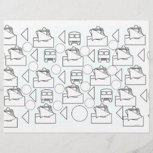 Tischset für Boote und Busse