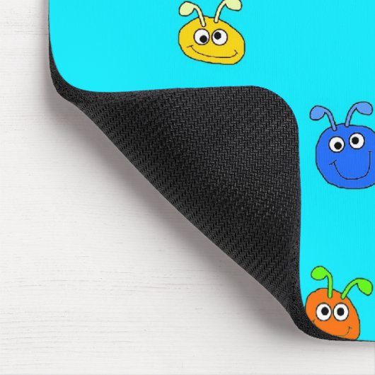 Tischset Mousepad Light Blue Bugs (Ecke)
