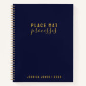 Tischset verarbeitet einfaches Seerecht Notizblock (Vorderseite)