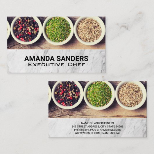 Tischspreize Visitenkarte (Vorne/Hinten)