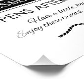 Tischtafel Hochzeitsempfehlung drucken Fotodruck (Ecke)