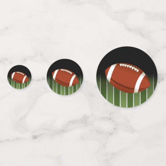 Tischtag des Fußballspiels Konfetti (Rückseiten)