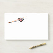 Tischtelei und -keule post-it klebezettel (Auf Schreibtisch)