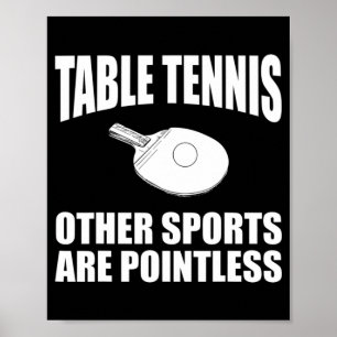 Tischtennis Apparel Neuheit Tennisspieler Poster