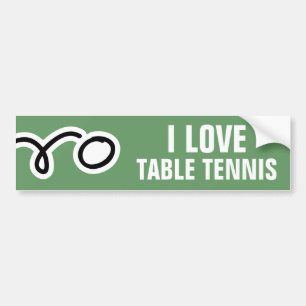 Tischtennis-Aufkleber für Ping-Pong-Fans Autoaufkleber