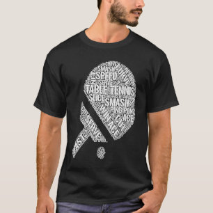 Tischtennis Ball Pingpong Kleidung Männer Tische T-Shirt