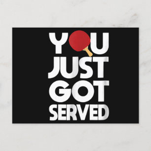 Tischtennis Butterfly Pong Einladungspostkarte