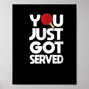 Tischtennis Butterfly Pong Poster
