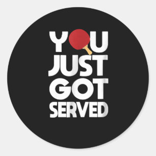 Tischtennis Butterfly Pong Runder Aufkleber