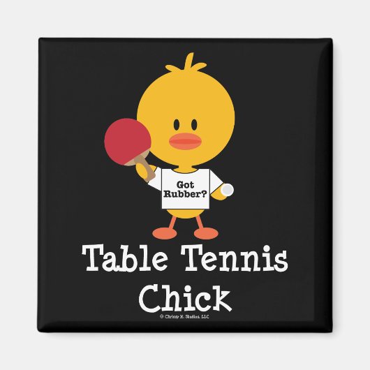 Tischtennis Chick Magnet (Vorne)