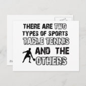 Tischtennis-Designs für Sportliebhaber Postkarte (Vorne/Hinten)