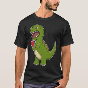 Tischtennis Dino Tischtennis Pong T-Shirt
