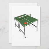 Tischtennis Einladung (Vorne/Hinten)