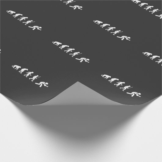 Tischtennis Evolution Pong Player Geschenkpapier (Ecke)