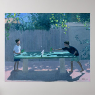 Tischtennis Frankreich 1996 Poster