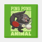 Tischtennis Funny Ping Pong Binturong Bearcat Magnet (Vorne)