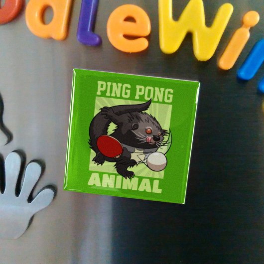 Tischtennis Funny Ping Pong Binturong Bearcat Magnet