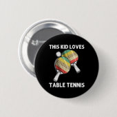 Tischtennis für Kinder Ping Pong Ball Tee Button (Vorne & Hinten)