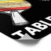 Tischtennis für Kinder Ping Pong Ball Tee Poster (Ecke)