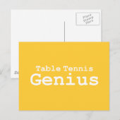 Tischtennis Genius Geschenke Postkarte (Vorne/Hinten)